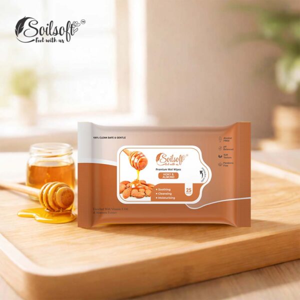 Soilsoft Honey & Almond Premium Wet Wipes